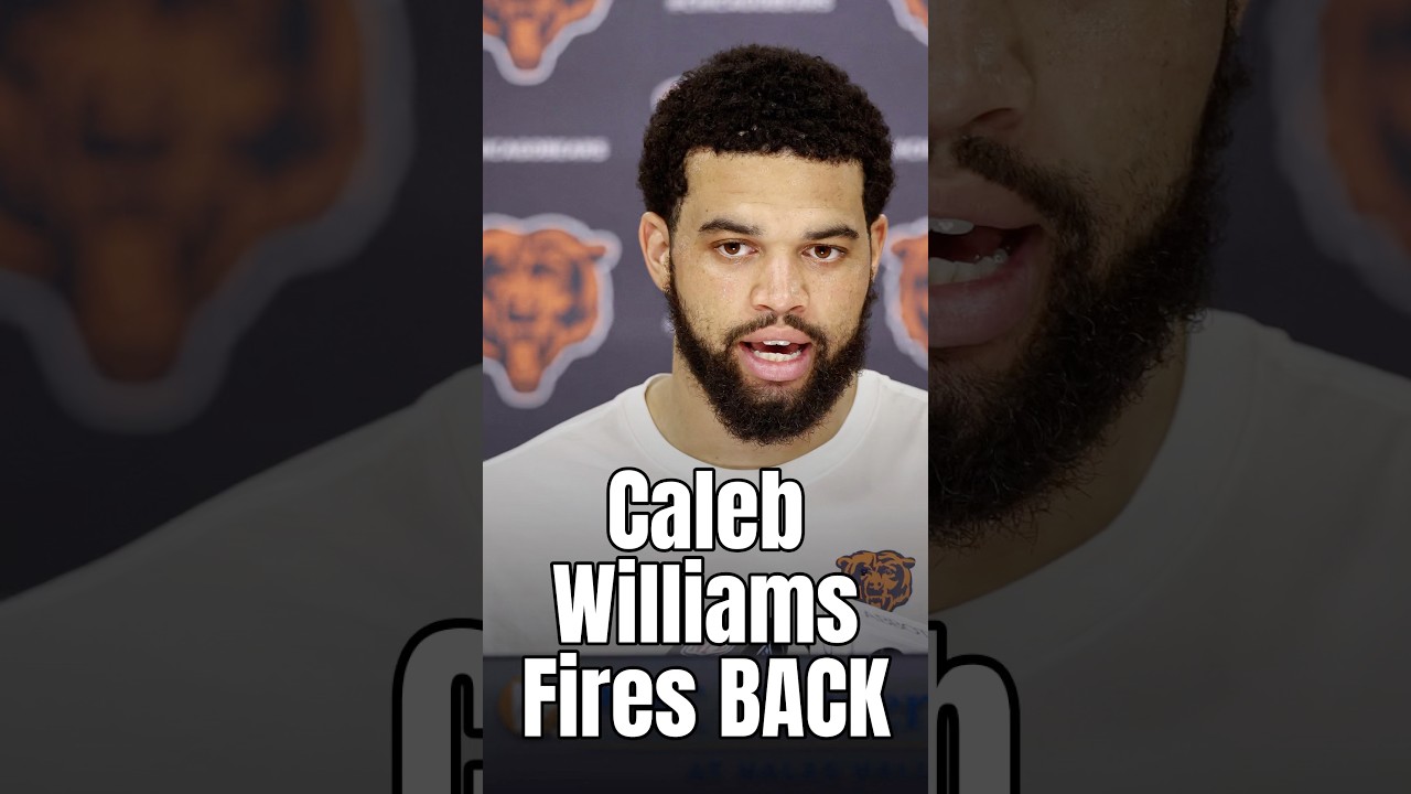 Caleb Williams just CALLED OUT the media… #bears