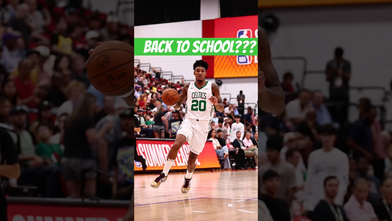 Celtics rookie BACK to College? #nba