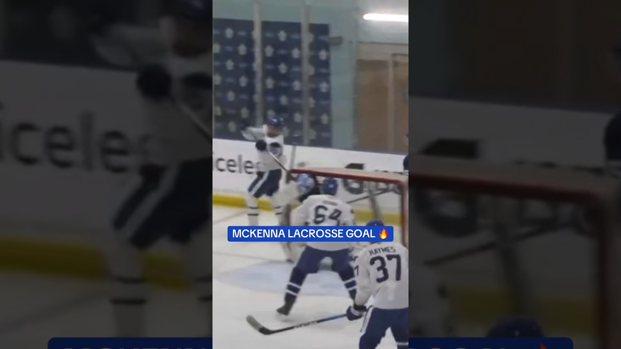 Gavin McKenna scores Michigan goal… This is INSANE #leafs #mapleleafs #leafsforever