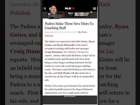 Padres make MULTIPLE moves…