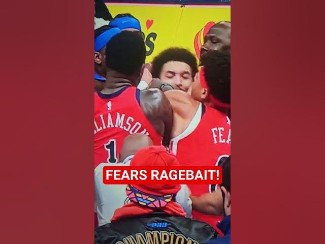 Jeremiah Fears and Lu Dort get into it at the end of the game #nba #basketballnews