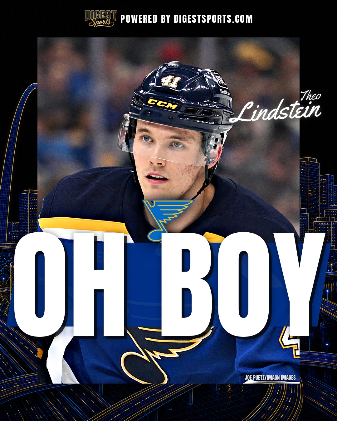Blues May Send Theo Lindstein Down To Springfield