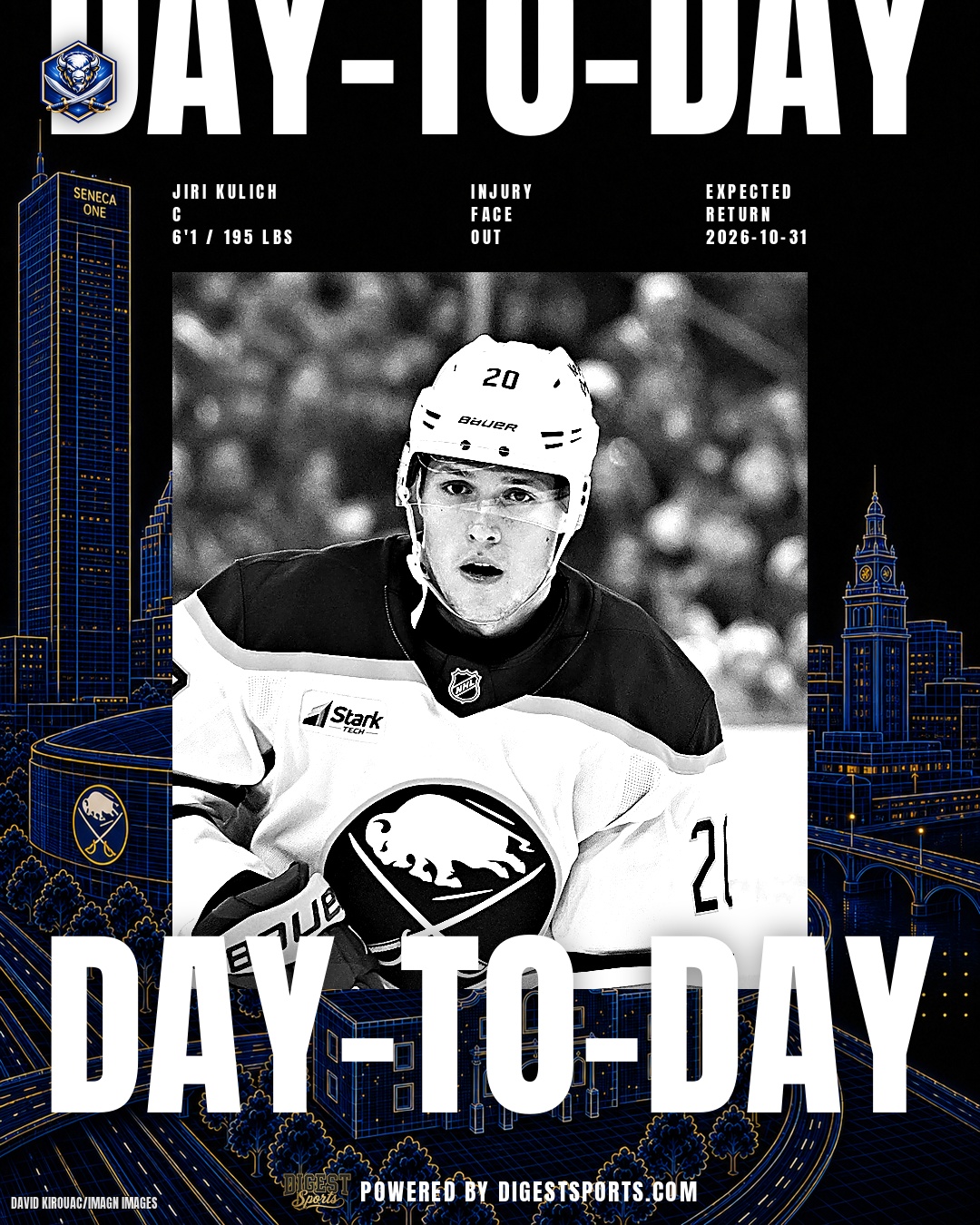 Jiri Kulich Listed as Day-to-Day