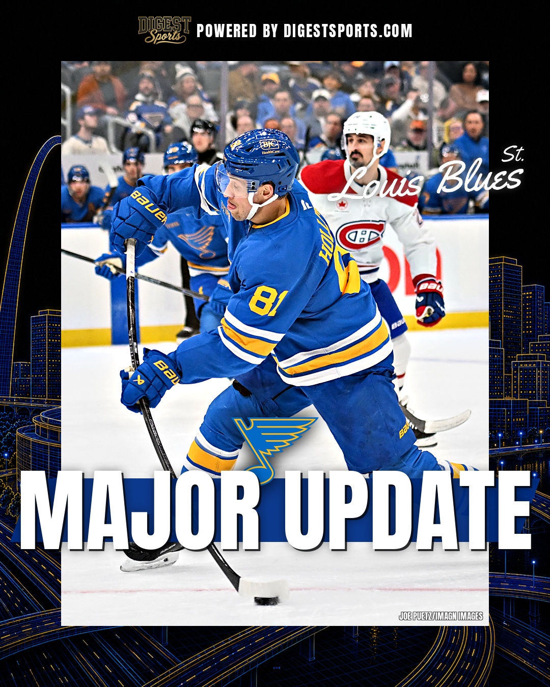 Blues Shake Up Forward Lines to End Goal Drought
